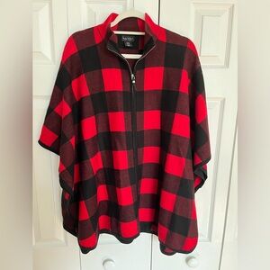 EUC Nicole Miller plaid cape!